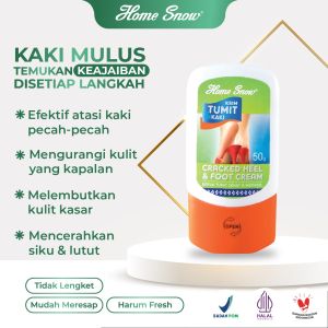 Home Snow Krim Tumit Kaki 50g hasil 2 hari