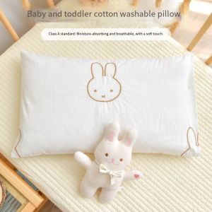 Childrens Pure Cotton Pillow Suitable for 1-3-6 Year Old Kindergarten Babies Cotton Pillow for Infants Oatmeal Pillow for Babie