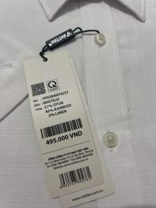 Áo sơ mi viettien ngắn tay lai bầu (1P0284)