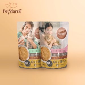 PetMarra Fine Pates Adult Cat Wet Food Pouch Chicken Flavor 80g BUNDLE OF 6 cats pet foods all breeds