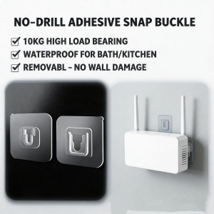 Double-Sided Self Adhesive Wall Hooks Strong Sticky Transparent Traceless Kitchen Bedroom Wall Hook Storage Holders Storage