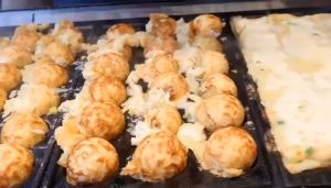 Máy Làm Bánh Bạch Tuộc Takoyaki Nhật Bản Loại 28 Lỗ Xài Gas Style Takoyaki Machine Fish Ball Grill PVN5398