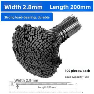 MONLEYTA | Colorful Nylon Self-Locking Plastic Zip Ties Gardening High Strength Cable Ties Anti-Aging Durable Leash Dog Knotting