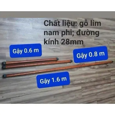 Gậy gỗ tập yoga gym aerobic thanh gỗ tròn tập yoga gym aerobic đường kính 28mm: chất liệu gỗ Lim độ dài 60cm 80cm 120cm 160cm có lắp núm hai đầu Sơn phủ bóng chống mốc gậy tập yoga tập võ tập dưỡng sinh