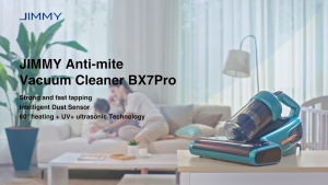 JIMMY Apollo BX7 PRO Anti-Dust Mite Vacuum Cleaner Wired Vacuum Cleaner Up to 60°heating+UV+Ultrasonic Handheld 99.99% Cleaning High-Frequency Vibration Tapping Heating UV Sterilization