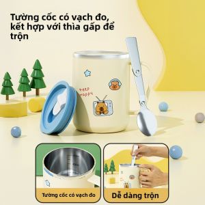 XIAOCHUSHU | Cốc Treo Bé Không Vỡ Inox