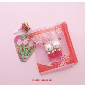 Amifa Candy Bar Badge Transparent Storage Hanging Chain Bag Toy Collectible Cultural Sports Accessories