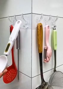 GANTUNGAN TEMPEL TRANSPARAN MAGIC HOOK TEMPEL AJAIB GANTUNGAN DAPUR GANTUNGAN SILICON DINDING TEMPEL SERBA GUNA PROMO 6KAIT