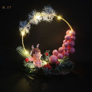 Vòng nguyệt quế để bàn tiểu cảnh thiên thần size 22cm