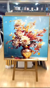 Permata Egypt Premium Floral Wall Frame | Luxury Modern Home Wall Decor | Elegant Living Room Decoration Malaysia
