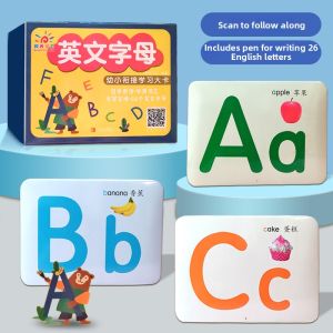 XIAOSHUGUOGUO | Natural Phonetics Writing Stroke Uppercase Lowercase Alphabet Cards