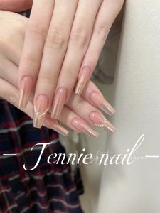 Handmade Gradient Nail Tips UV LED Light Cured Wearable Maternity Friendly Detachable Soft Color Aurora Pink Nail Art Supplies