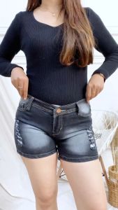 HOTPANTS CELANA WANITA PENDEK HIGHWAIST SIZE JUMBO 27-34