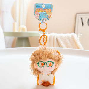 9cm 16cm Curly Hair Bean Bag Plush Keychain 5 Styles Cute Retro Glasses Doll Bag Charm Pendant Decor Gift for Kids Friends