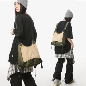 Functional Outdoor Backpack Multi-Purpose One Shoulder Crossbody Bag Lightweight Exercise Hiking Backpack Men Ins Trendy Brand Backpack Women