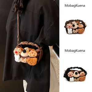 Cute Ugly Trendy Summer Shoulder Bag Womens Commuter Small Handbag Cartoon Mobile Phone Bag Soft PU Leather Daily Use