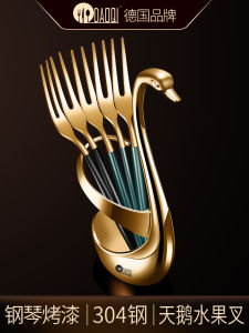 Đảo Đức Nĩa Trái Cây Inox Qi 304 Dễ Thương Nĩa Tráng Miệng Thanh Trái Cây Trang Trí Cao Cấp Bộ Đồ Ăn Sang Trọng