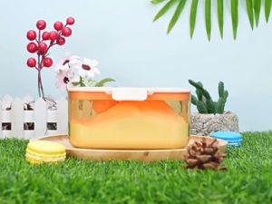 Ivorybaby Tempat Susu Bubuk Bayi 680ML Kotak Penyimpanan Susu Anti Lembab