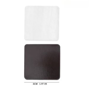 20Sets Transparent Acrylic Magnet Blank Kit Thick Polished Corners Double Film for DIY Hand Painting Resin Art