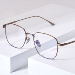 NIANZHEN hợp kim titan Kính mắt khung người đàn ông vuông thiết kế thương hiệu kính phụ nữ siêu nhẹ trọng lượng mắt kính hoài cổ kính 703