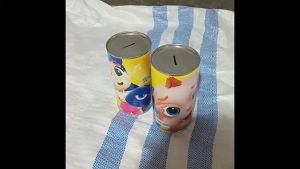 (Murah Meriah) Celengan Bentuk Tabung Bergambar Kartun Ukuran Besar