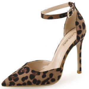 Spring and Summer New Sandals High-Heeled Shoes Temperament Wild Toe Box Shoes Buckle Strap Short Beige Black Womens Shoes