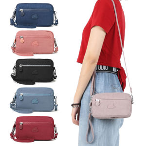 Gudika Casual Small Square Handbag Lightweight Multi-Card Slot Mobile Phone Wallet Double Layer Mini Crossbody Bag for Women