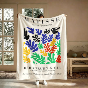 Potdemiel | Henri Matisse Flannel Blanket Soft Warm Christmas Halloween Blanket for Lightweight Cozy Room Home Decor Gifts
