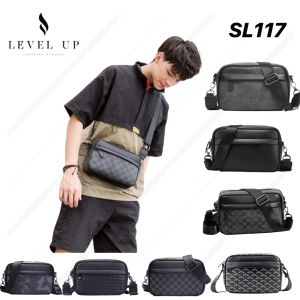 TAS SELEMPANG PRIA KULIT PREMIUM WATERPROOF DISTRO IMPORT SLEMPANG COWOK TERBARU SL117
