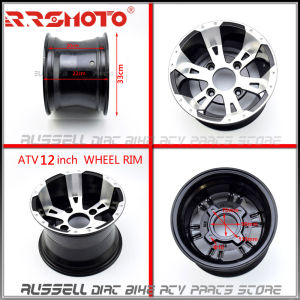 235/205 * 30-12 na pulgada ng aluminium wheels bago at pagkatapos DIY refitted four-wheel motorcycle kart