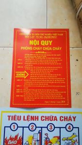 BỘ NỘI QUY TIÊU LỆNH PCCC CẤM LỬA CẤM THUỐC CẢNH BÁO NGUY HIỂM