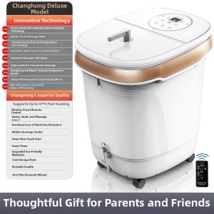 changhong | Changhong Automatic Constant Temperature Foot Bath Tub Massage Home Health Care Equipment Deep Bucket with Waterproof Cover