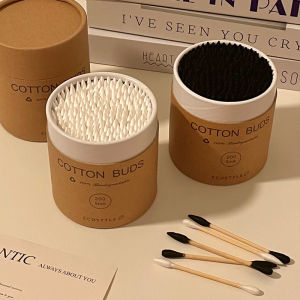 200/ Pack Double-Headed Cotton Swab Disposable Bamboo Makeup Remover