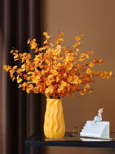 High Quality Luxury Artificial Flowers Dancing Orchid Simulation Flower Table Decoration Living Room TV Cabinet Ornament Dried Flower