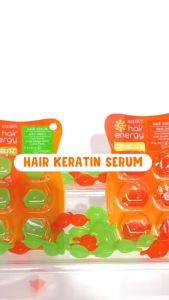 MAKARIZO Hair Energy VITAGLITZ Hair Keratin Serum Kemasan Isi 6 & 20 Kapsul || Serum Perawatan