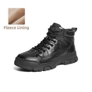Belle | Mens High Ankle Leather Winter Boots