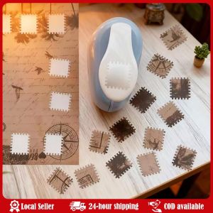 DIY Crafts Stamp Border Punch Handmade Embosser Stamp Embossing Machine Portable Labor-saving Stamp Shape Punch Effortless Stamp Embossing MachineManual AccountPost Office MaterialChildren Handmade DIY Flower MakerStar Embossing Machine