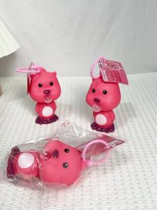 Baby Shine Loopy Blow Bubbles Squishy Bentuk Lucu Keychain Boneka Penghilang Stres