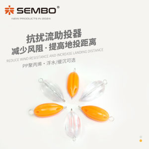 Samba Road Aid Tossing Antiflow Stable Flow Channel Floating Water Slow Sink Far Casting White Strip Horse Mouth Bright Particle Micro Bait Aid Toss