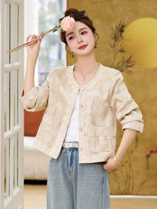 MANWUJINGLING | Lace Trim National Style New Chinese Womens Blazer