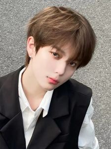 Wig Mens Short Hair Daily Differential Broken Cover Rice White Gold Color Cos Japanese Style Korean Style Handsome Men Fluffy Full-Head Wig