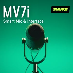 Shure MV7i Smart Microphone & Interface Dynamic Microphone USB Mic