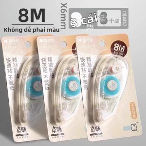 M&G | Băng Keo Dán Hai Mặt M&G 8m*6mm Không Axit Dùng Cho Văn Phòng Có Rãnh Cuốn An Toàn Cho Tài Liệu