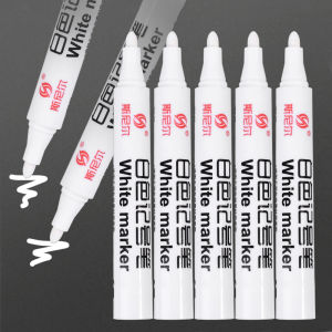 1Pc 2Pcs White Marker Pen for Metal Oily Graffiti Pens Waterproof Permanent Tire Painting Tyre Tread Pen Fabric Wood Leather