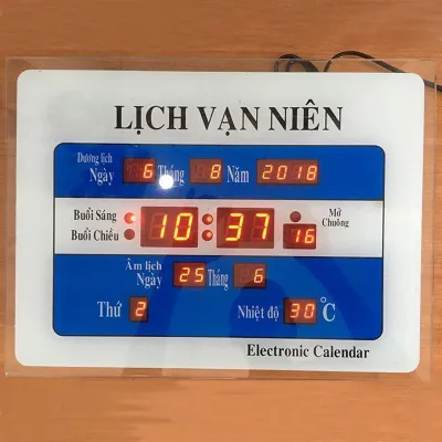 Lịch vạn niên Đồng hồ treo tường điện tử nhảy số uy tín chất lượng
