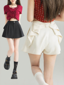 Keiko | Butterfly Bow Design A-line High Waist Shorts