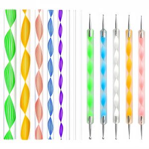 5/8/13Pcs Mandala Art Tools DIY Dotting Pen Set with Drawing Stencil Graffiti Embossing Painting Supplies for Craft