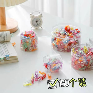 กิ๊บติดกระดาษพลาสติกสำหรับเย็บเครื่องประดับแฟชั่นสไตล์เกาหลี กิ๊บติดแบบมีค่าความหนาแน่น สีสันสดใส ขนาดเล็ก 100 ชิ้น