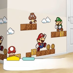 Mario Childrens Room Wall Protection Stickers Waterproof Moisture Proof Living Room Bedroom Decorative Stickers Decoration