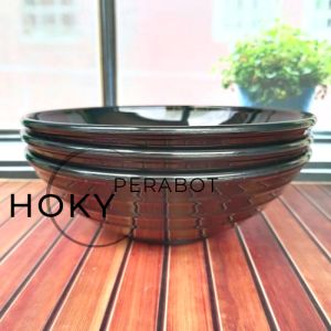 2pcs Mangkuk Ramen Jumbo 21 Cm Melamin Tebal Tahan Panas Model Uli Timbul